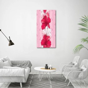 Foto-obraz szkło hartowane pionowy Hibiskus