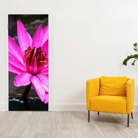 Fototapeta na drzwi - Różowy kwiat (95x205cm)