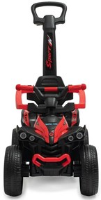 Baby Mix Odpychacz dla dzieci z prowadnicą Mega Prime EVA, czerwony
