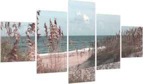 Obraz - Różowa plaża (125x70 cm)