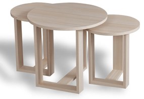 Stolik do odkładania Mira Oak, 3 szt.