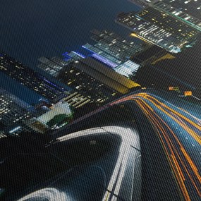 Obraz nocnej metropolii (125x70 cm)