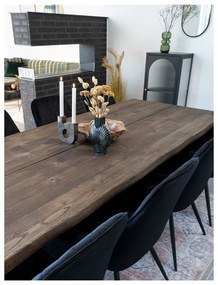 Czarna metalowa witryna 50x110 cm Adelaide – House Nordic