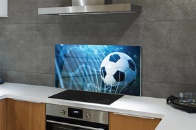 Szkło do Kuchni na Ścianę Futbolowa Wizja w Błękicie