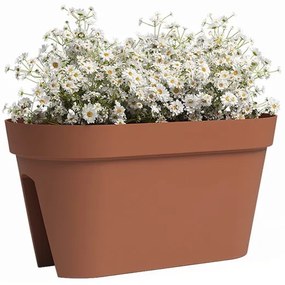 Wisząca skrzynka na kwiaty na balustradę z plastiku z recyklingu 60 cm Capri – Artevasi