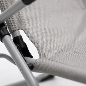 Leżak ogrodowy siateczkowy Barbados, jasnoszary Texteline