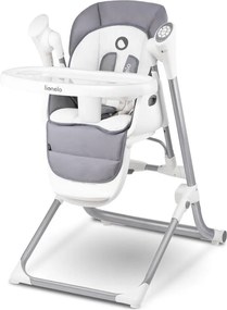 Lionelo - Krzesełko do karmienia NILES Grey 4xAA