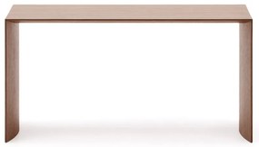 Stolik w dekorze orzecha w ciemnym naturalnym kolorze 45x90 cm Litto – Kave Home