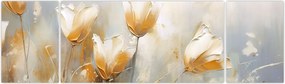 Obraz - Malowanie tulipanów (170x50 cm)