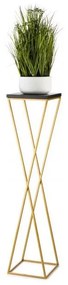 Stojak na kwiaty LOFT 100x24 cm złoto/czarny