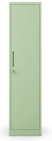 Wysoka szafka biurowa ALEX, 450 x 1850 x 400 mm, Fresh Style: pastelowy zielony