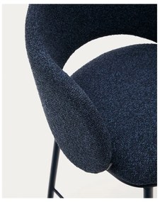 Ciemnoniebieski hoker (wysokość siedziska 65 cm) Maina – Kave Home