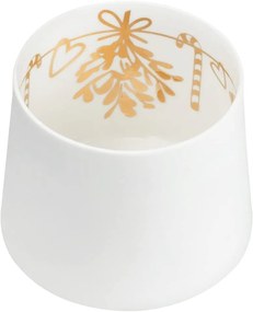 Räder Biały porcelanowy świecznik MISTLETOE