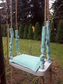 Turkusowa huśtawka dziecięca M3-F72