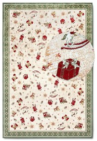 Zielony dywan z mieszanki bawełny ze świątecznym motywem 160x230 cm Toy's Delight Green Christmas – Villeroy&amp;Boch