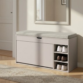 Szafka na buty z siedziskiem i wysuwanymi półkami GRADIA, 100 x 34 x 50 cm