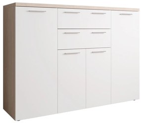 Komoda BRUNO dąb sonoma/biała