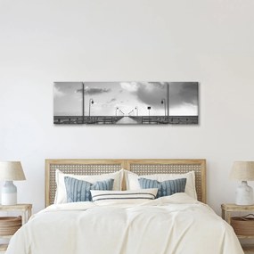 Obraz - Promenada nad wybrzeżem (170x50 cm)