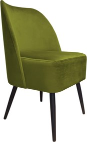 Fotel DUBAJ tkanina Welur noga metalowa : Kolor nogi - Czarna stożek, Kolor tkaniny - VELVET - BL75