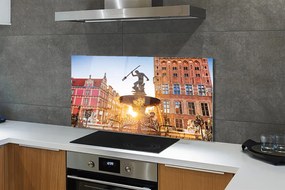 Panel szklany do Kuchni Fontanna Neptuna w Gdańsku