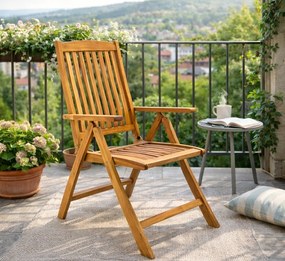 Doppler TAMAN DORSET FSC® teak regulowane krzesło ogrodowe