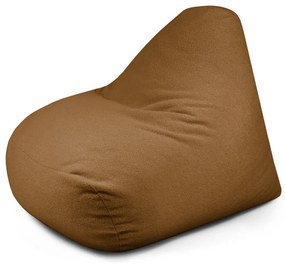 Brązowy worek do siedzenia z materiału bouclé Snug 100 – SLOWDOWN