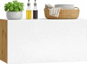 Szafka na okap 60 cm dąb artisan + popiel M2-L09