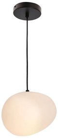 Czarno-biała lampa wisząca Stones – Candellux Lighting