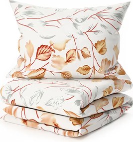 PrzytulneMieszkanie.pl PrzytulneMieszkanie.pl Pościel bawełniana LISTY złota