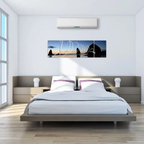 Obraz - plaża o zachodzie słońca (170x50 cm)