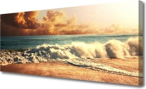 Obraz canvas Wzburzone Fale Oceanu