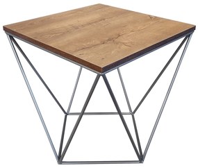 Stolik druciany kawowy Loft podstawa metalowa