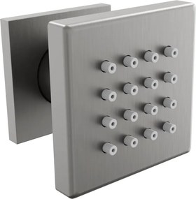 Mexen Cube dysza boczna natynkowa, gun gray szczotkowany - 79360-66