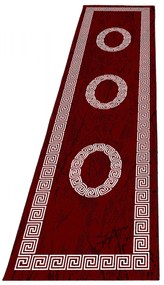 Dywan nowoczesny Plus ornament czerwony 80 cm x 300 cm