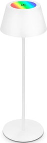 Brilo - LED RGB ładowalna dotykowa lampa stołowa KIKI LED/2,6W/5V IP44 2600 mAh biała