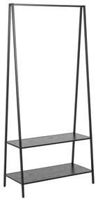 Czarny stojak na ubrania w dekorze jesionu Seaford – Actona