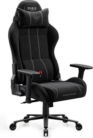Fotel gamingowy materiałowy Diablo X-One 2.0 Normal Size, Burned Black