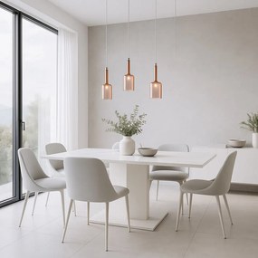 Lampa Sufitowa Wisząca Szklany Klosz APP1699-1CP AMBER B