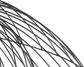 Inteligentna lampa sufitowa czarna 60 cm w tym Wifi G95 - Pua