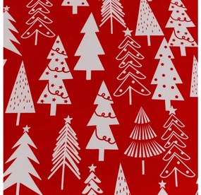 PrzytulneMieszkanie.pl Prześcieradło i poszewka na poduszkę CHRISTMAS TREES Rozmiar: 2 szt. 50 x 70 cm | 200 x 240 cm