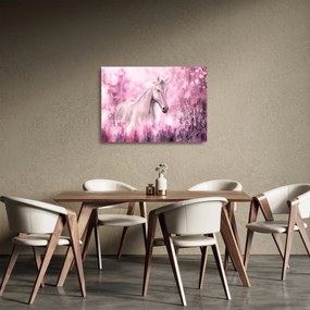 Obraz na szkle - Malowany koń (70x50 cm)