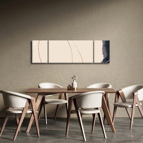 Obraz - Beżowa abstrakcja (170x50 cm)
