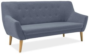 Granatowa 3-osobowa sofa AMBER