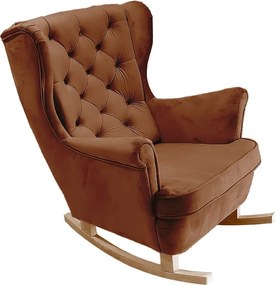 Fotel Relax z Tapicerowanym Siedzeniem i Podłokietnikami, Fotel TV 102x81x95cm Ciemnobrązowy_29828