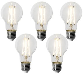 Zestaw 5 E27 dimbare LED lamp A60 6W 500 lm 3000K