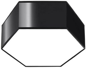 Czarny geometryczny plafon 11,5 cm - S747-Almos