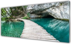 Panel Szklany Most nad Cichym Jeziorem