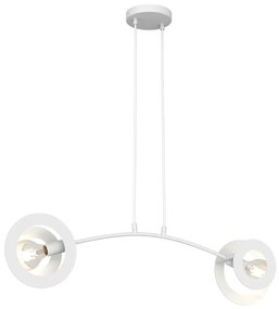 Biała loftowa lampa wisząca - 24X D155 S5-Z90