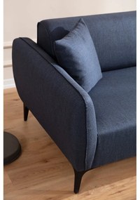 Niebieska sofa narożna Belissimo, prawy narożnik – Balcab Home