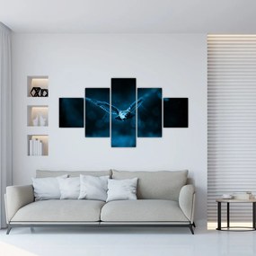 Obraz lecącej sowy (125x70 cm)